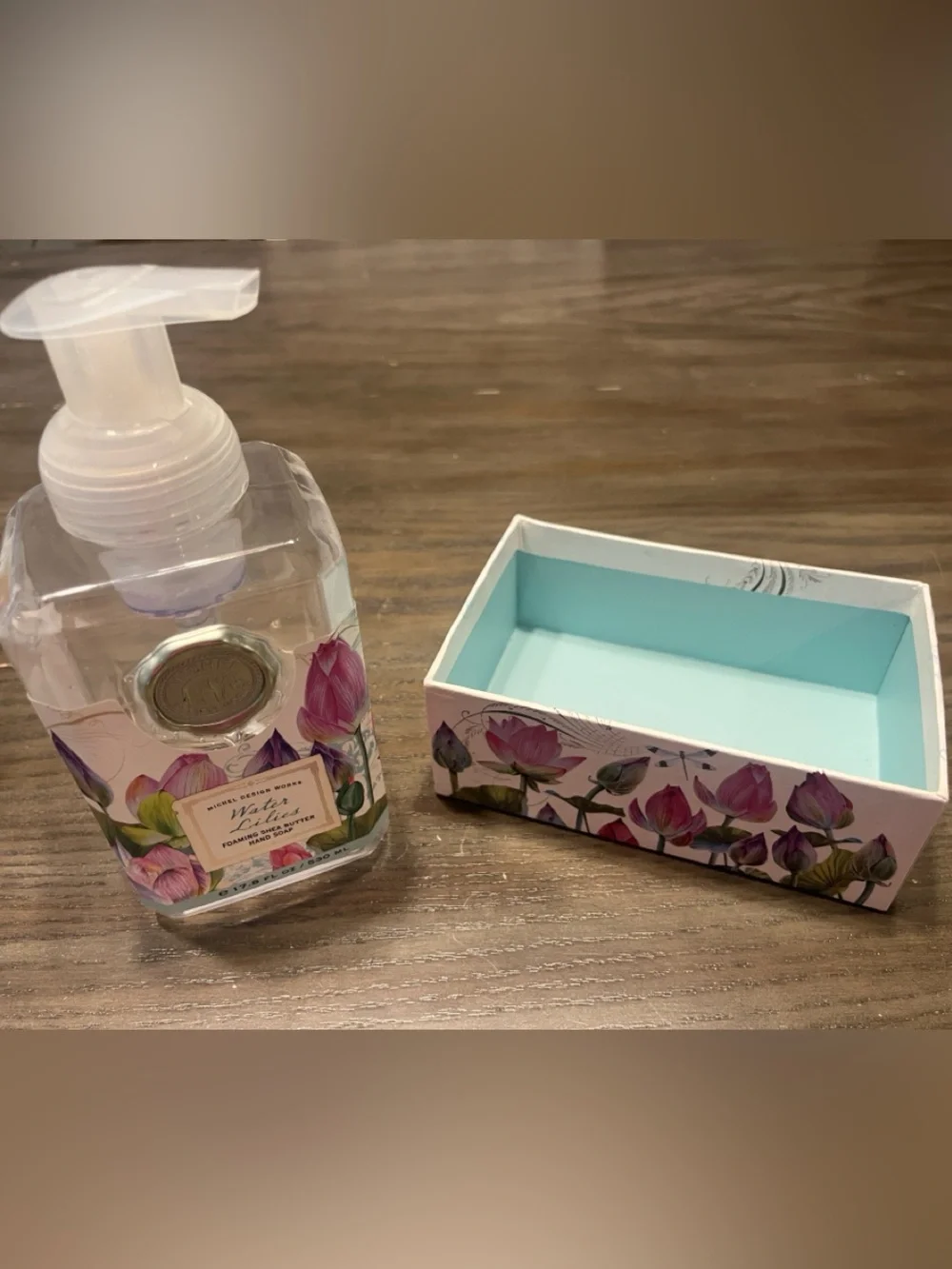 Michel Design Works Water Lilies Soap & Candle 4-Piece Collection